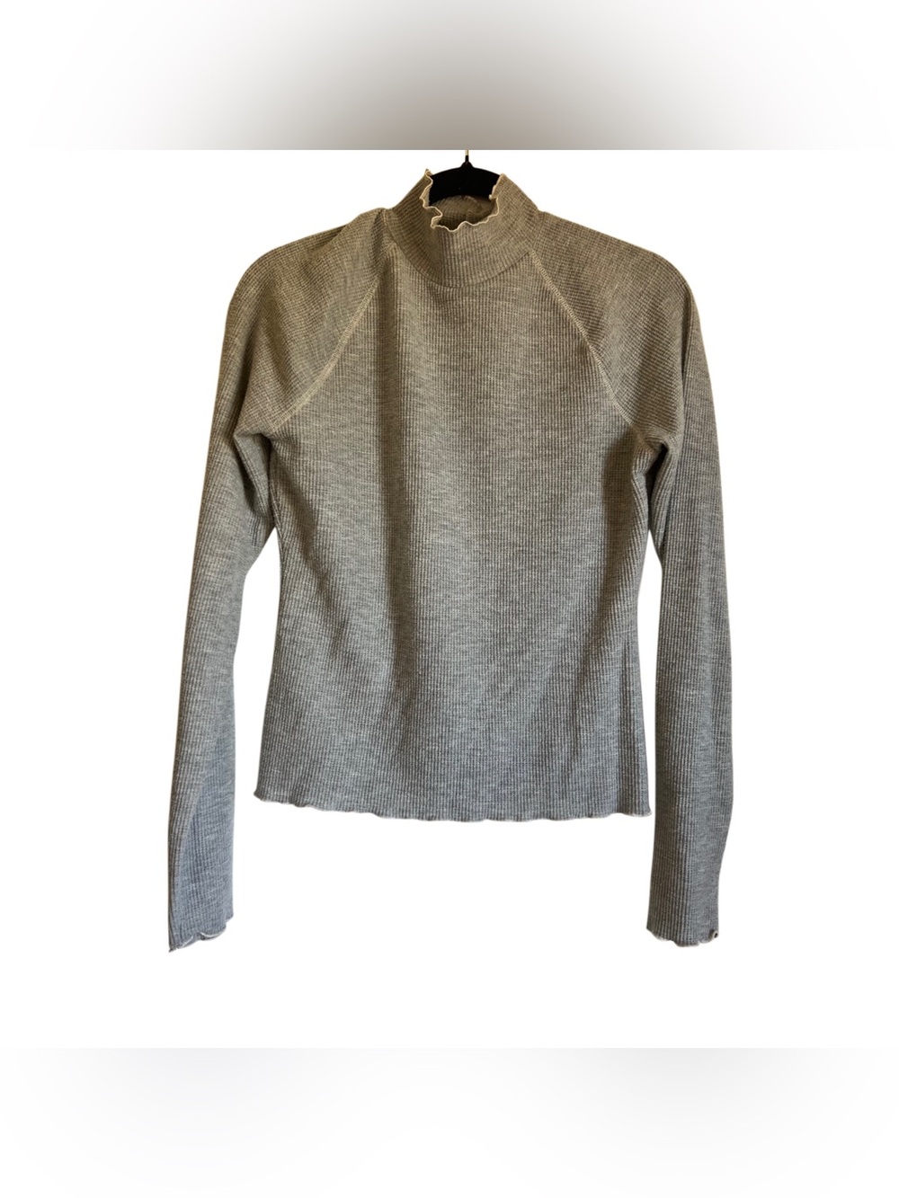 Sweater Knit Ribbed Turtleneck - Picture 6 of 9